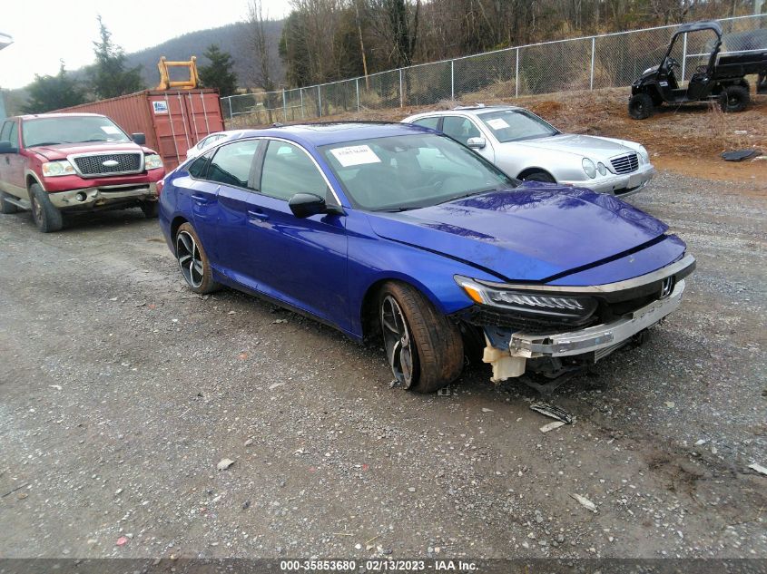 2022 HONDA ACCORD SEDAN SPORT VIN: 1HGCV2F35NA012868