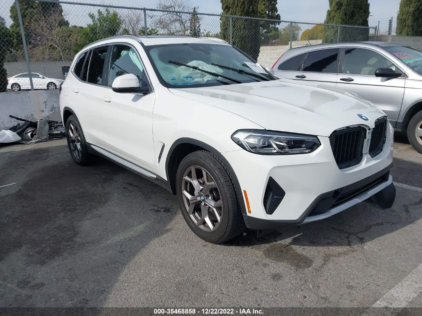 2022 BMW X3 SDRIVE30I VIN: 5UX43DP0XN9N14087