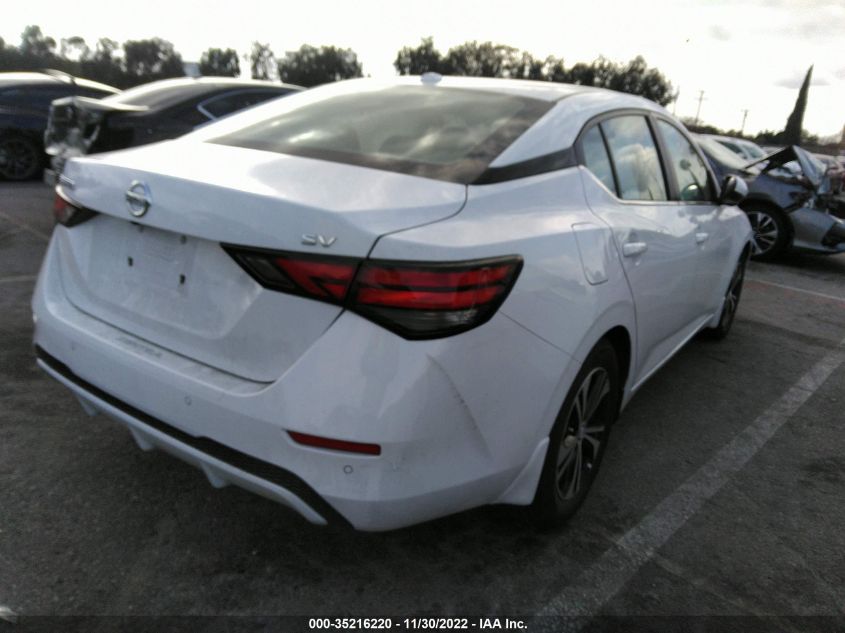 2022 NISSAN SENTRA SV VIN: 3N1AB8CV2NY233544