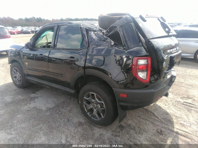 2022 FORD BRONCO SPORT BADLANDS VIN: 3FMCR9D92NRD62107