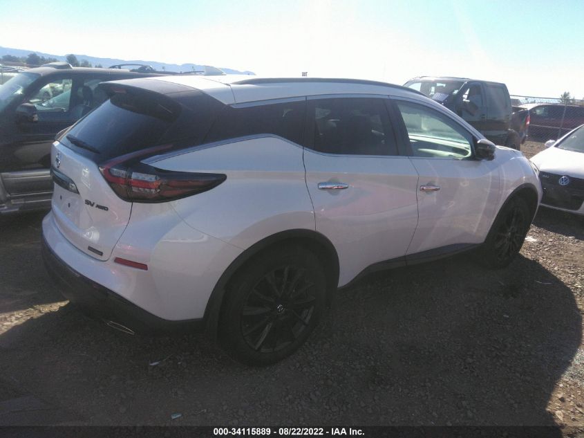 2022 NISSAN MURANO SV VIN: 5N1AZ2BS2NC111509