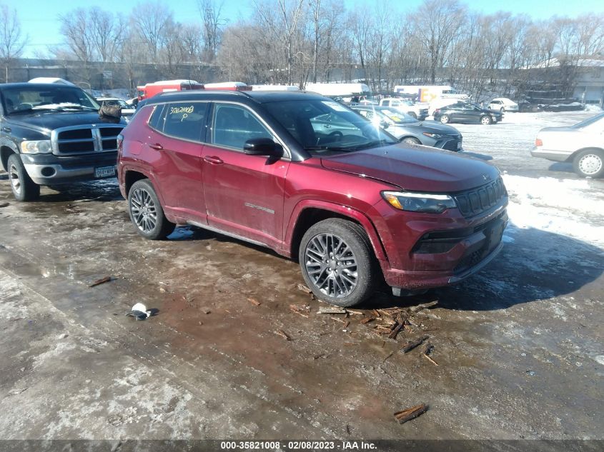 2022 JEEP COMPASS HIGH ALTITUDE VIN: 3C4NJDCB9NT142901