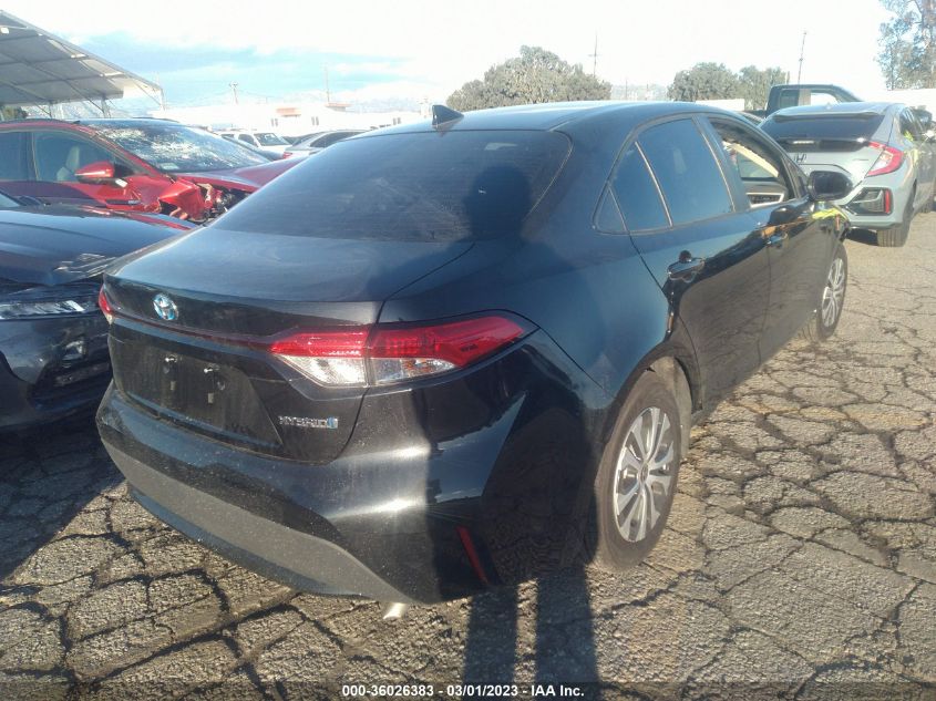 2022 TOYOTA COROLLA HYBRID LE VIN: JTDEAMDE5NJ036784