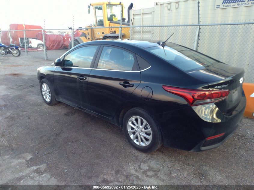 2022 HYUNDAI ACCENT SEL VIN: 3KPC24A66NE170556
