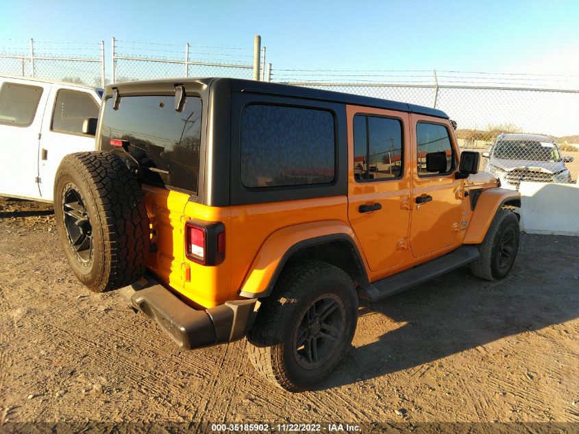 2021 JEEP WRANGLER UNLIMITED SAHARA VIN: 1C4HJXEG8MW665617