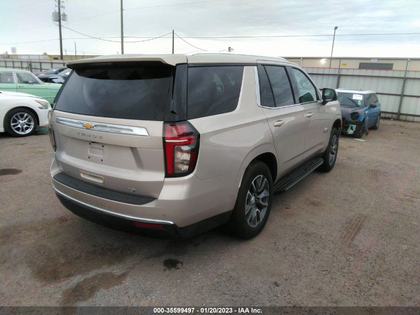 2022 CHEVROLET TAHOE LT VIN: 1GNSCNKD4NR209670