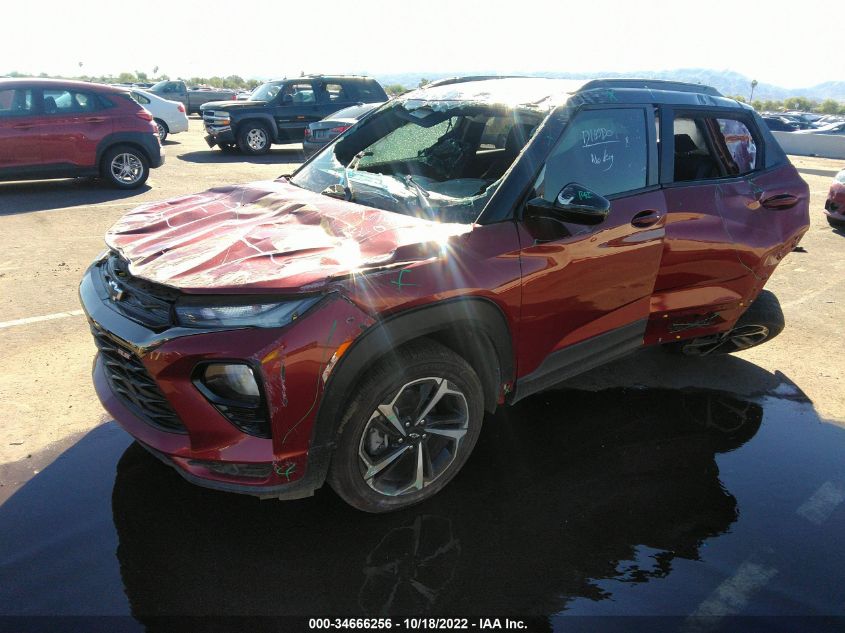 2022 CHEVROLET TRAILBLAZER RS VIN: KL79MTSL3NB044331