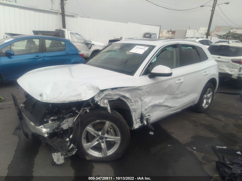 2021 AUDI Q5 PREMIUM VIN: WA1AAAFY0M2110281