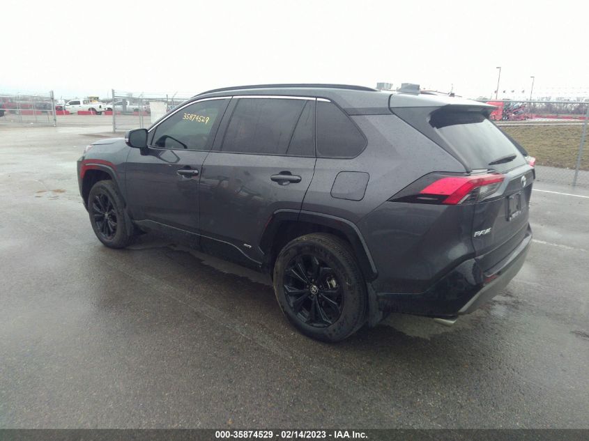 2022 TOYOTA RAV4 HYBRID SE VIN: 2T3T6RFV6NW036359