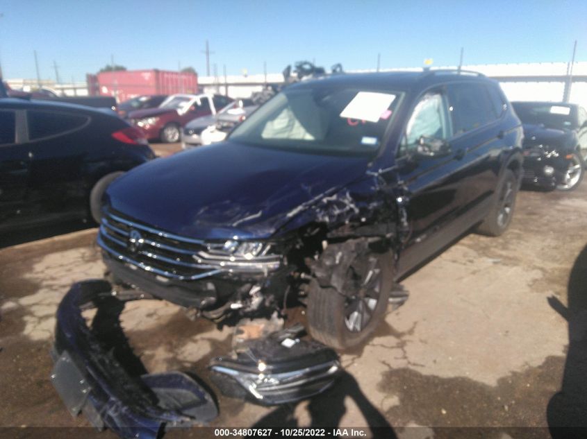 2022 VOLKSWAGEN TIGUAN SE VIN: 3VV2B7AX1NM032856