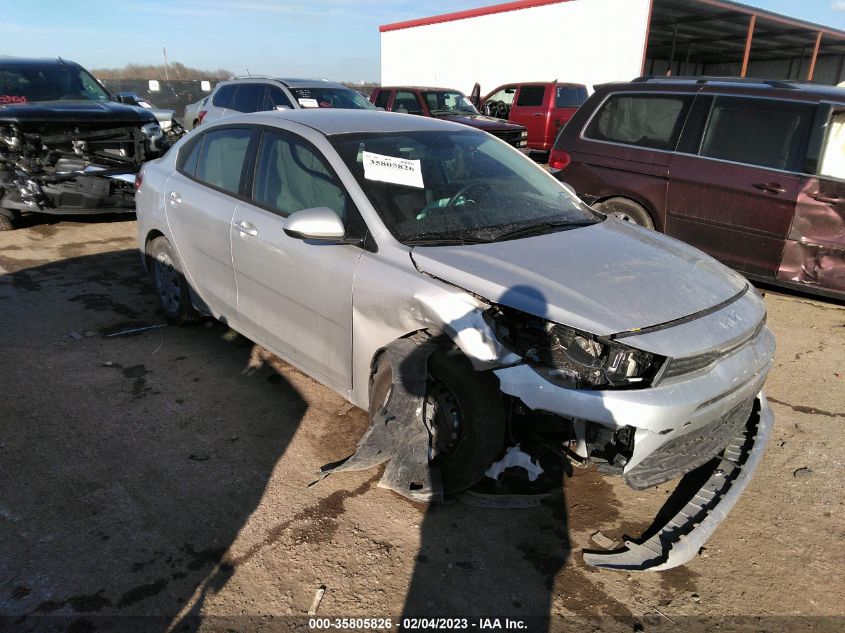 2022 KIA RIO LX VIN: 3KPA24AD6NE444053