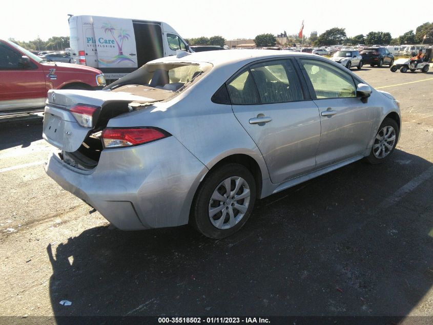 2022 TOYOTA COROLLA LE VIN: JTDEPMAE0NJ218587