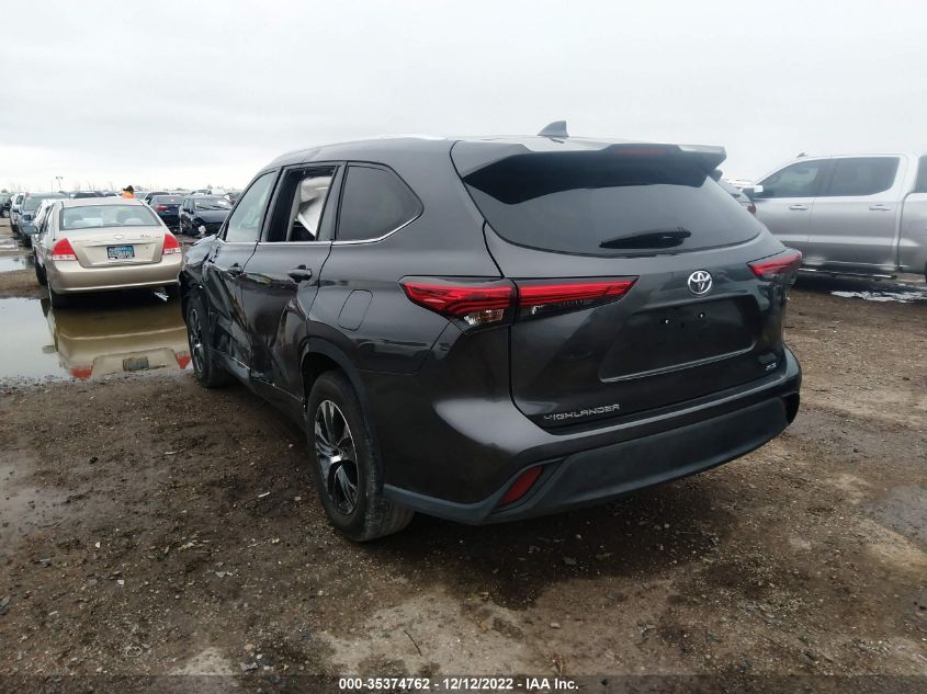 2020 TOYOTA HIGHLANDER XLE VIN: 5TDGZRAH3LS002680