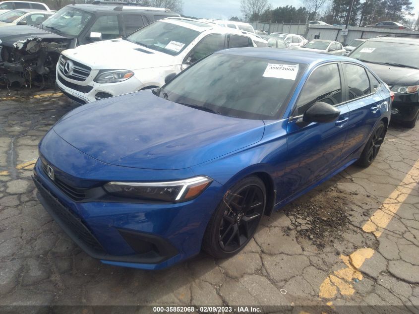 2022 HONDA CIVIC SEDAN SPORT VIN: 2HGFE2F57NH507864
