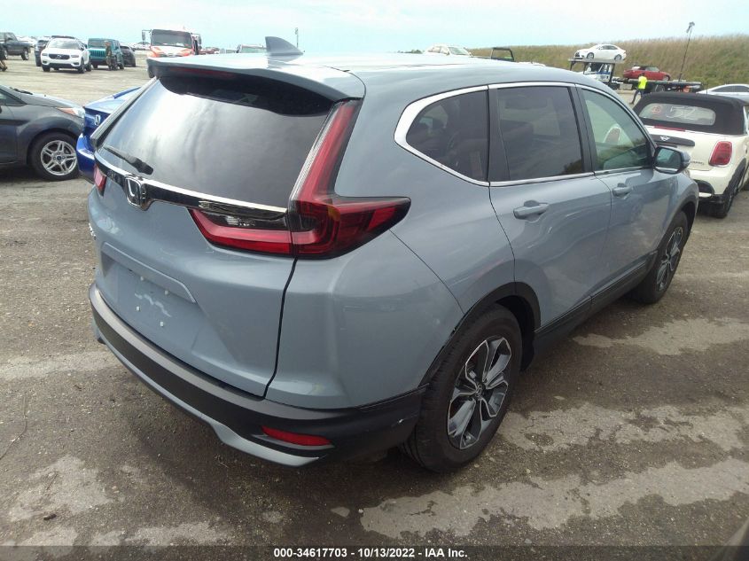 2022 HONDA CR-V EX-L VIN: 5J6RW1H8XNA008270