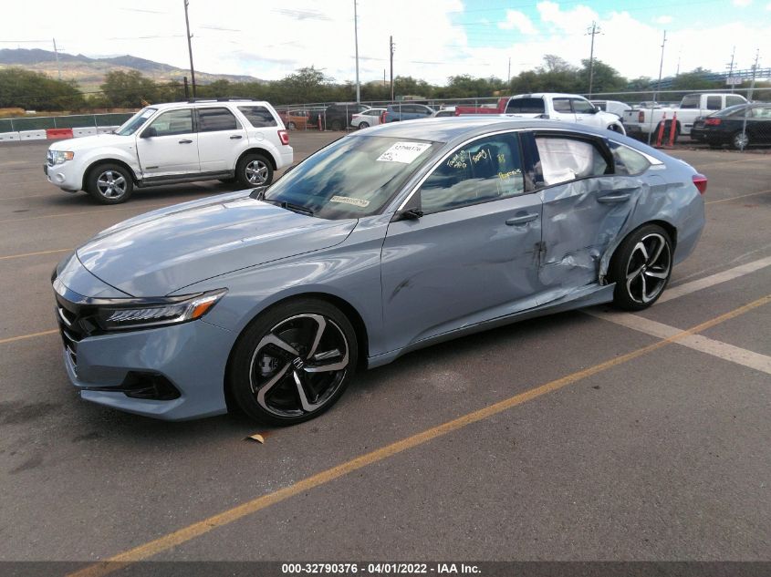 2021 HONDA ACCORD SEDAN SPORT VIN: 1HGCV1F34MA075923