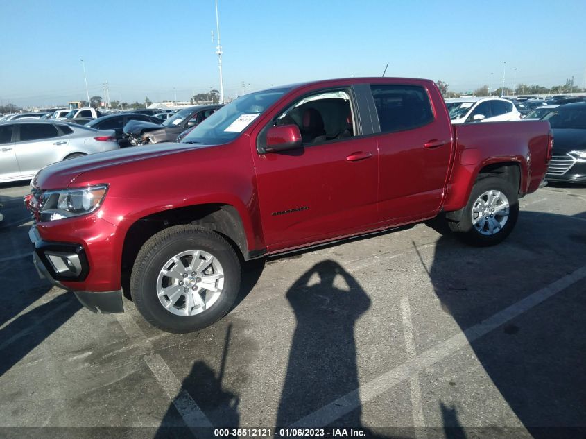 2021 CHEVROLET COLORADO 2WD LT VIN: 1GCGSCEA8M1274994