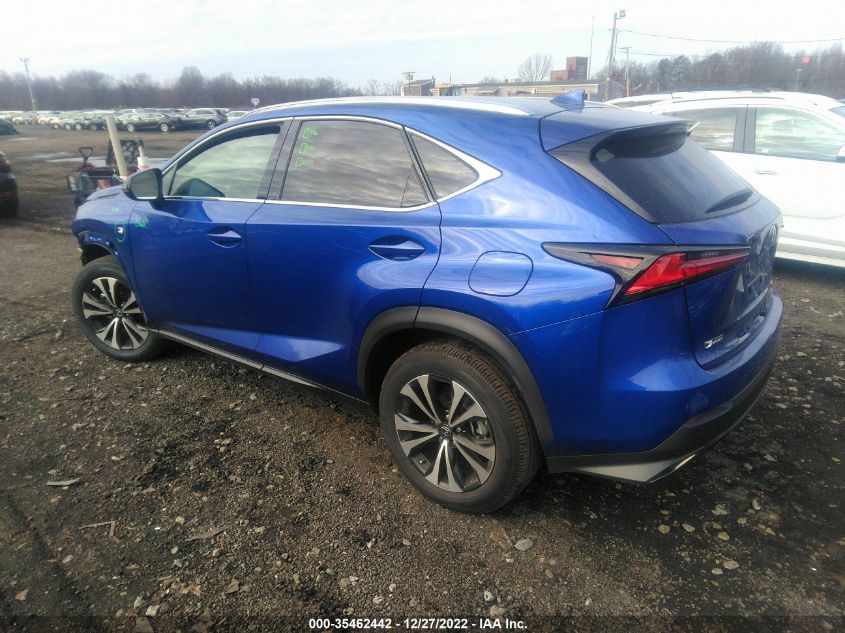2021 LEXUS NX NX 300 F SPORT VIN: JTJSARDZ2M2264153