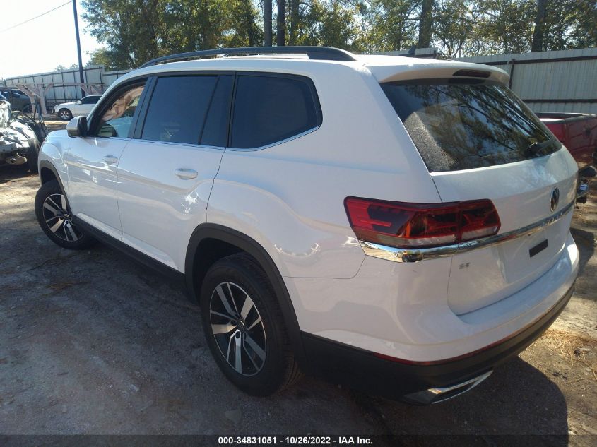 2021 VOLKSWAGEN ATLAS 2.0T SE VIN: 1V2DP2CA9MC609166