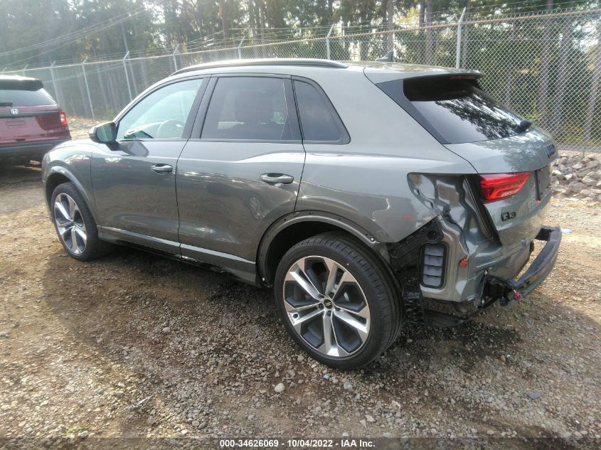2021 AUDI Q3 S LINE PREMIUM PLUS VIN: WA1EECF36M1029247