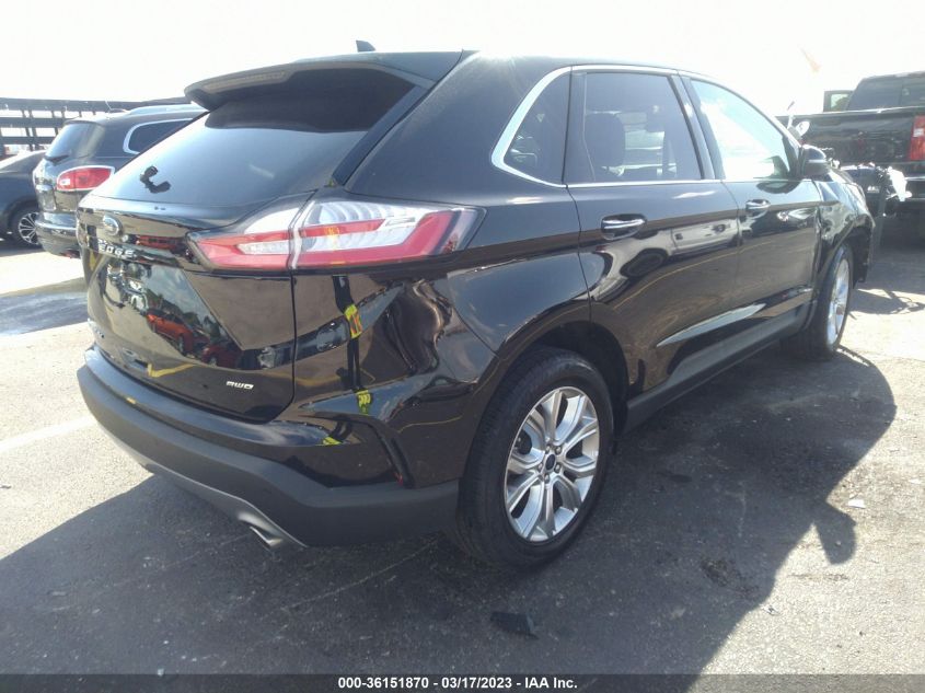2022 FORD EDGE TITANIUM VIN: 2FMPK4K94NBA44838