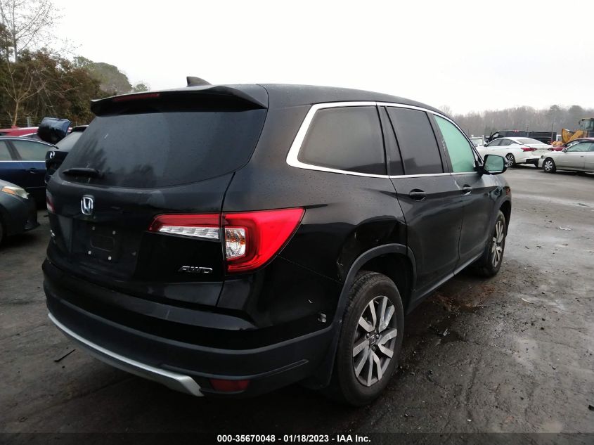 2021 HONDA PILOT EX-L VIN: 5FNYF6H52MB019323