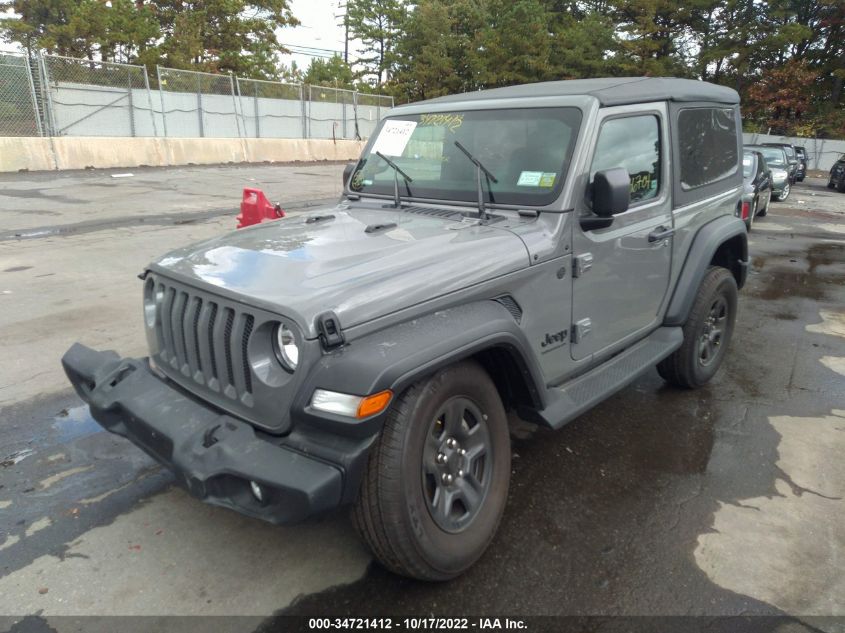 2022 JEEP WRANGLER SPORT VIN: 1C4GJXAN7NW255585