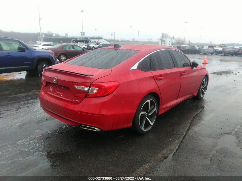 2021 HONDA ACCORD SEDAN SPORT VIN: 1HGCV1F38MA101455