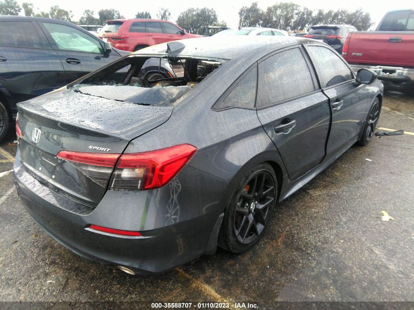 2022 HONDA CIVIC SEDAN SPORT VIN: 2HGFE2F51NH600234
