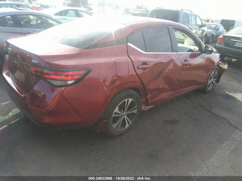 2021 NISSAN SENTRA SV VIN: 3N1AB8CV8MY323991