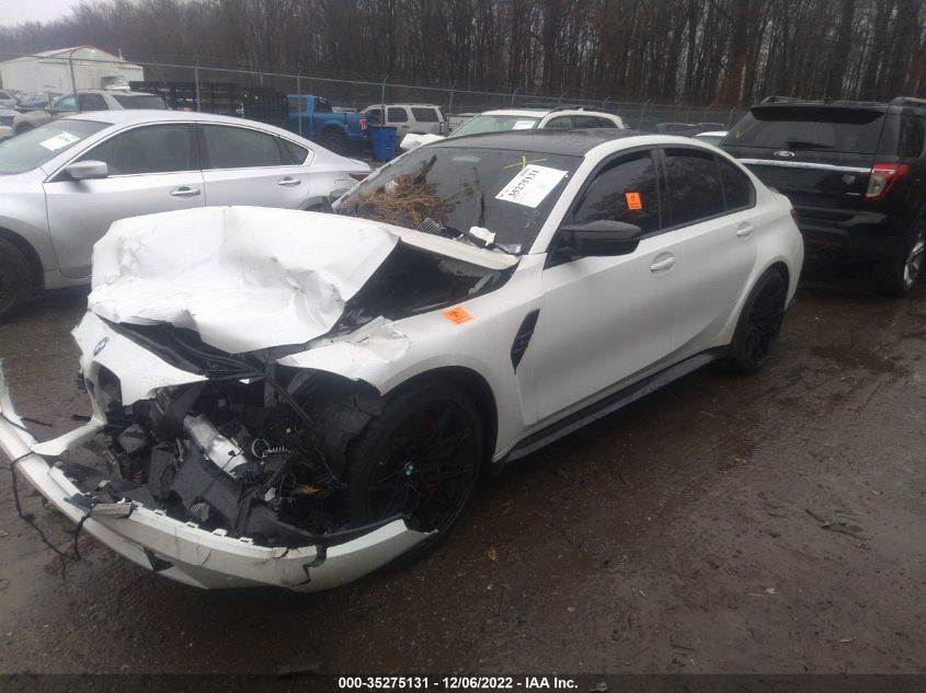 2021 BMW M3 COMPETITION VIN: WBS33AY09MFL41276