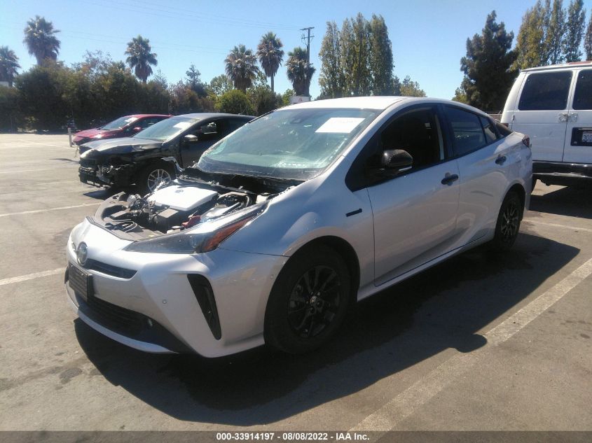 2022 TOYOTA PRIUS LE/XLE/NIGHTSHADE VIN: JTDL9MFU6N3036012