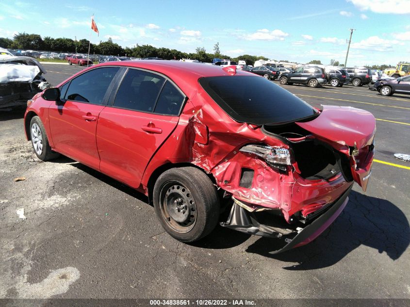2021 TOYOTA COROLLA LE VIN: 5YFEPMAE5MP197164