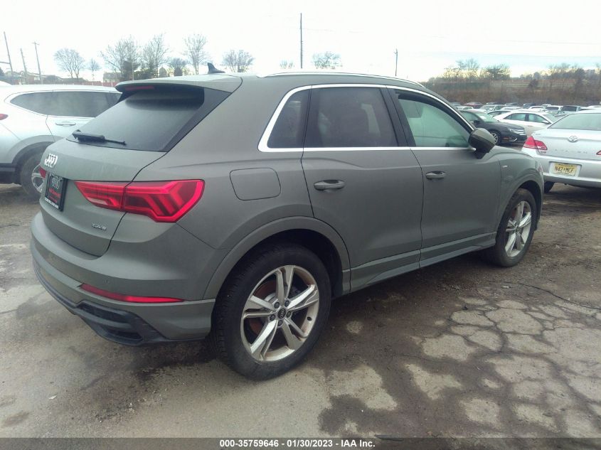 2022 AUDI Q3 S LINE PREMIUM VIN: WA1DECF36N1054372