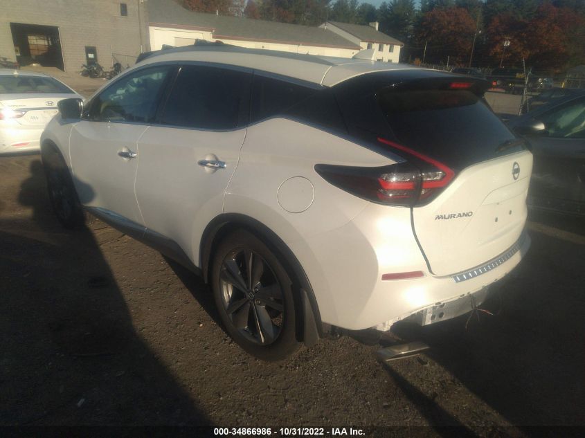 2022 NISSAN MURANO PLATINUM VIN: 5N1AZ2DSXNC119631