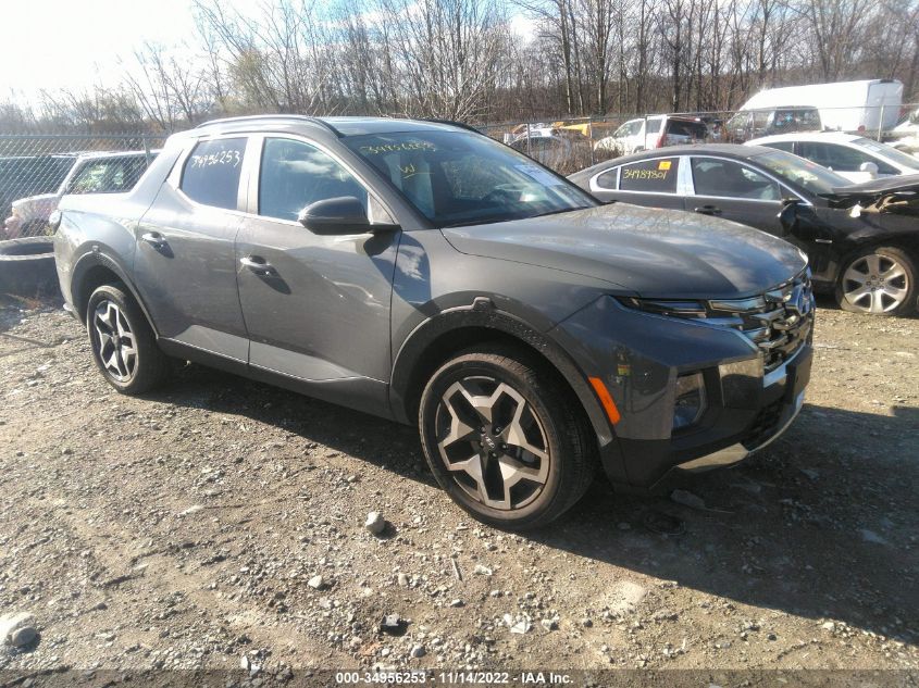 2022 HYUNDAI SANTA CRUZ LIMITED VIN: 5NTJEDAF9NH000509