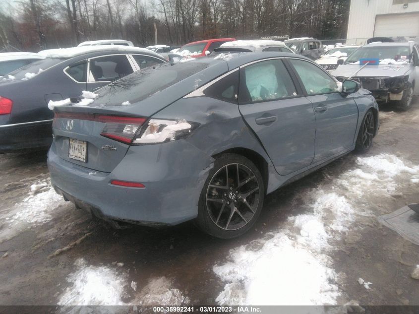 2022 HONDA CIVIC HATCHBACK SPORT TOURING VIN: 19XFL1H87NE021833