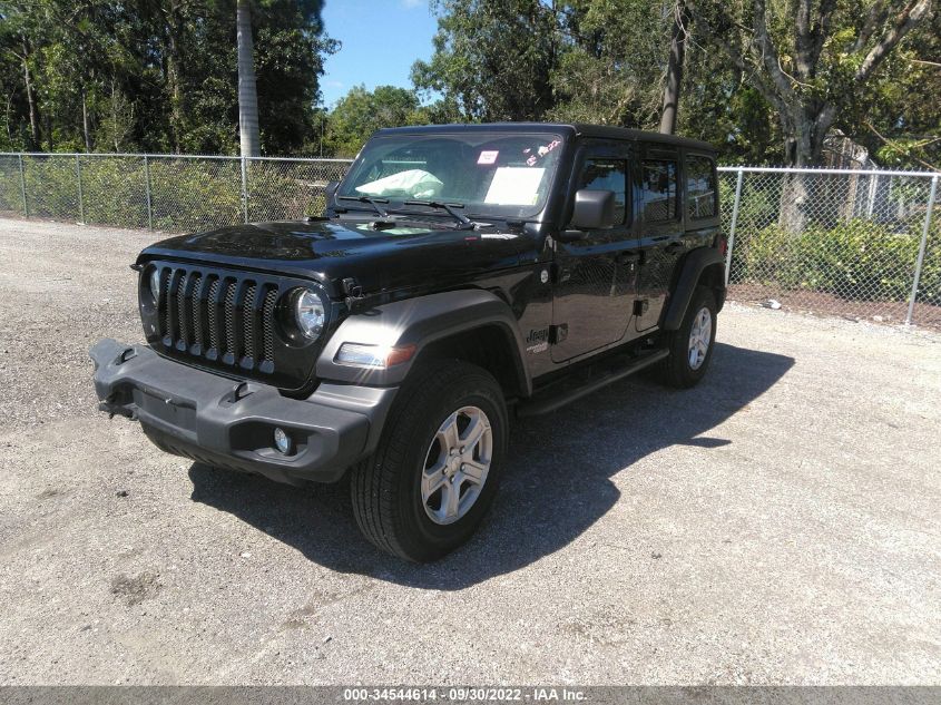2021 JEEP WRANGLER UNLIMITED SPORT S VIN: 1C4HJXDN0MW703700