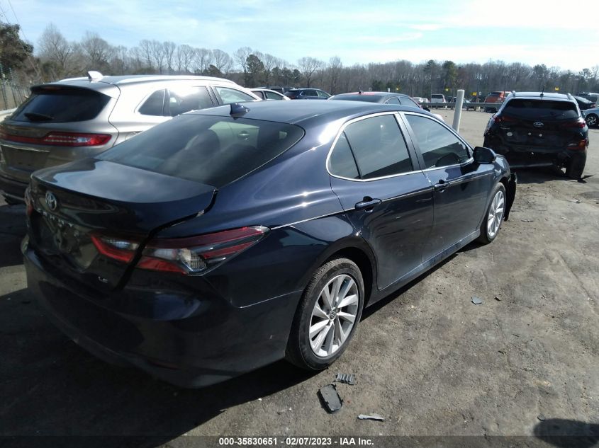 2022 TOYOTA CAMRY LE VIN: 4T1C11AKXNU629017