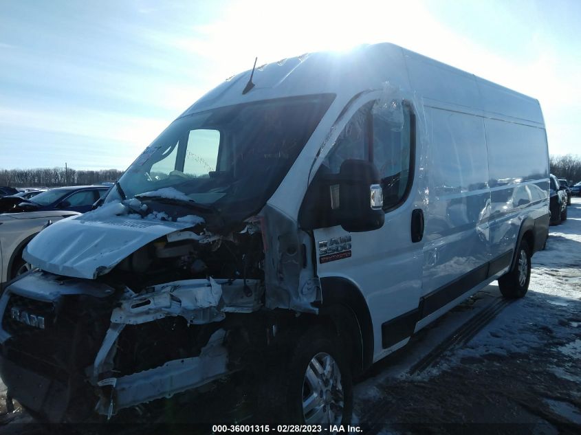 2022 RAM PROMASTER CARGO VAN VIN: 3C6MRVJG4NE122303