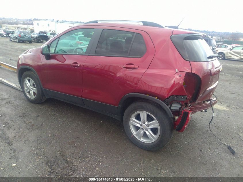 2021 CHEVROLET TRAX LT VIN: KL7CJLSB0MB316077