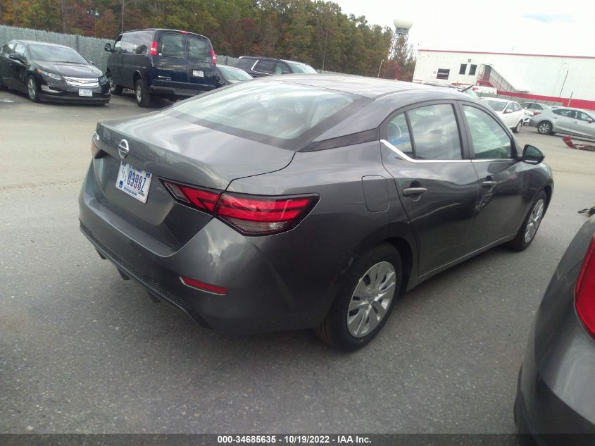 2022 NISSAN SENTRA S VIN: 3N1AB8BV3NY288893