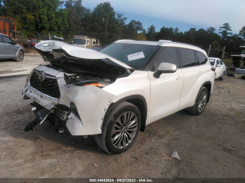 2020 TOYOTA HIGHLANDER PLATINUM VIN: 5TDFZRBH8LS047074