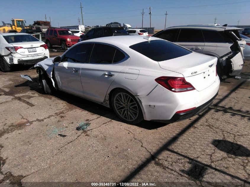 2020 GENESIS G70 2.0T VIN: KMTG64LA5LU048990