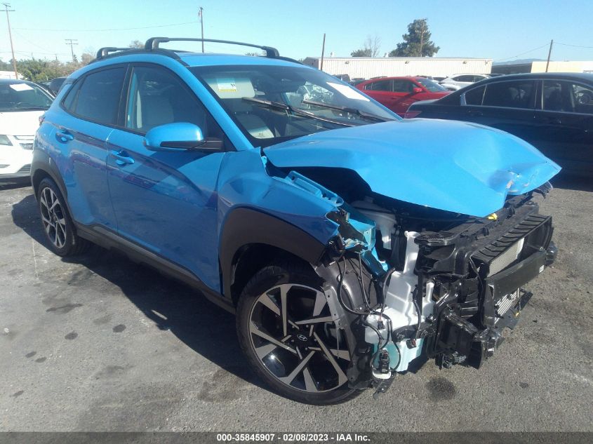 2022 HYUNDAI KONA LIMITED VIN: KM8K53A39NU927935