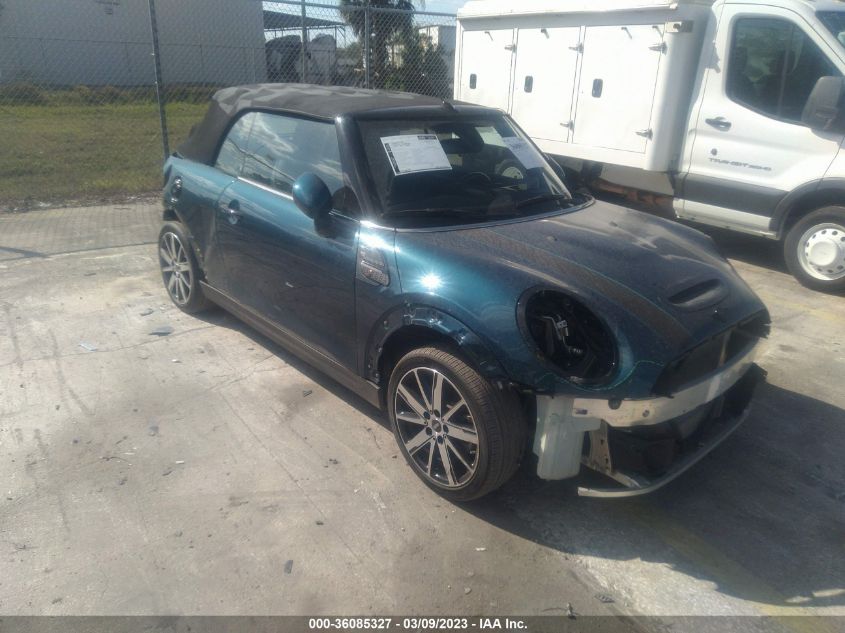 2022 MINI CONVERTIBLE COOPER S VIN: WMW43DL07N3N27967