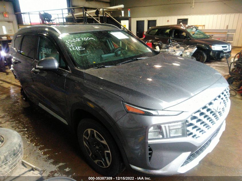 2021 HYUNDAI SANTA FE HYBRID BLUE VIN: KM8S2DA10MU006568