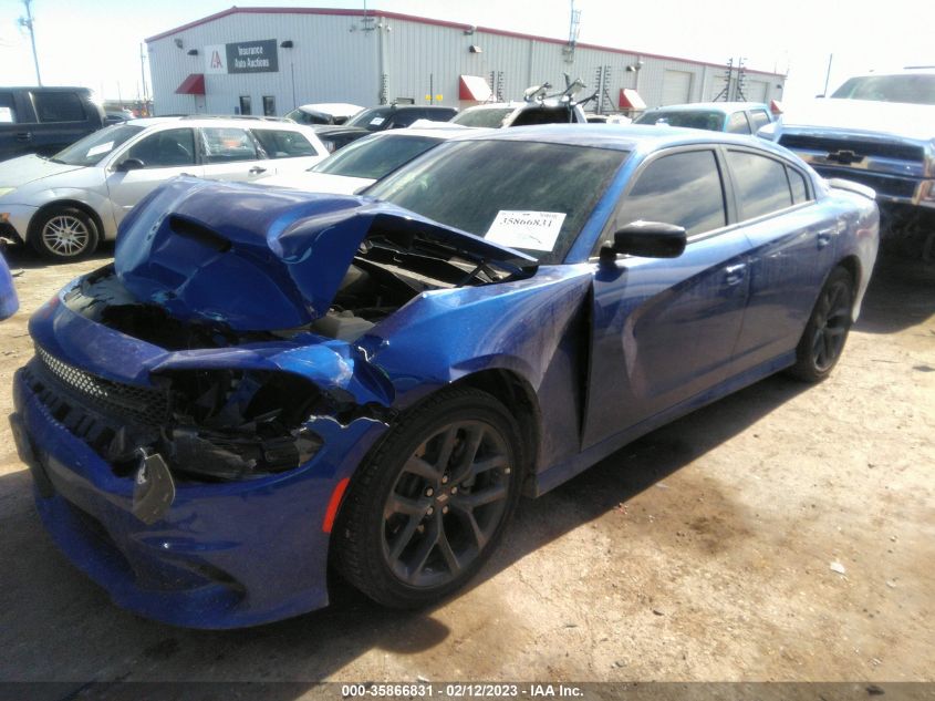 2022 DODGE CHARGER GT VIN: 2C3CDXHGXNH133738