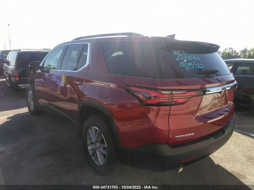 2022 CHEVROLET TRAVERSE LT CLOTH VIN: 1GNERGKW0NJ151368