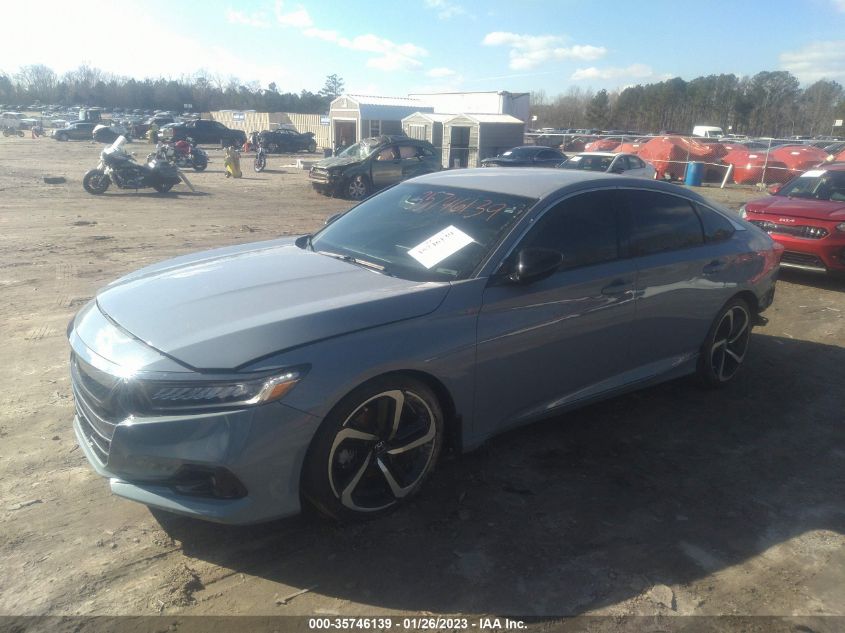 2022 HONDA ACCORD SEDAN SPORT VIN: 1HGCV1F32NA031839